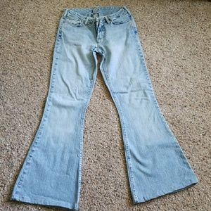 Silver Jeans size 30 light wash super flares